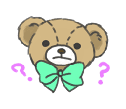Stuffed bear "KUMA" sticker #7051166