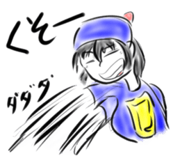 A lovely Chinese girl's ghost 3 sticker #7051591