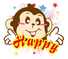 Happy Saru sticker #7051779