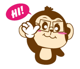 Happy Saru sticker #7051791