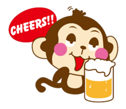 Happy Saru sticker #7051797