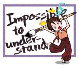 Joshi shodou-bu 2nd(English Ver.) sticker #7052266