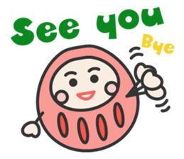 English daruma doll sticker #7052893