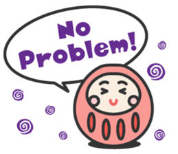 English daruma doll sticker #7052896