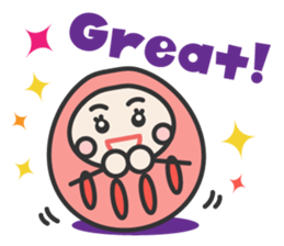 English daruma doll sticker #7052899