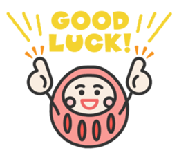 English daruma doll sticker #7052901