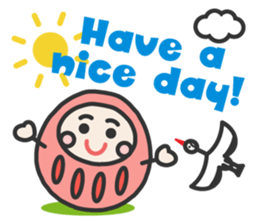 English daruma doll sticker #7052903