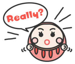 English daruma doll sticker #7052905