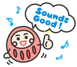 English daruma doll sticker #7052911
