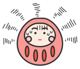 English daruma doll sticker #7052924