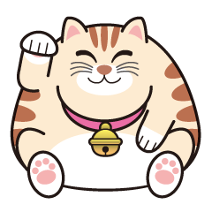 Cute fat cat "TORA"