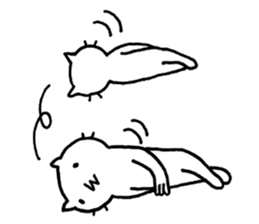 Free time cat sticker #7053252