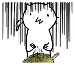 Free time cat sticker #7053255