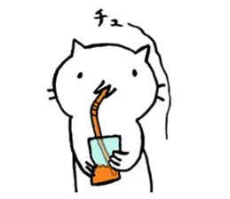 Free time cat sticker #7053256