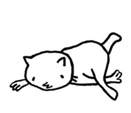 Free time cat sticker #7053264