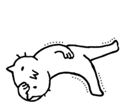 Free time cat sticker #7053266