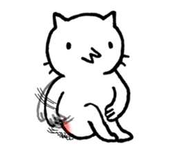 Free time cat sticker #7053268