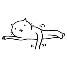 Free time cat sticker #7053276