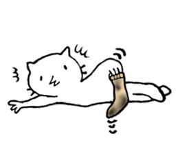 Free time cat sticker #7053278