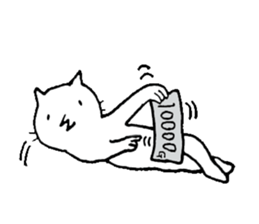 Free time cat sticker #7053279