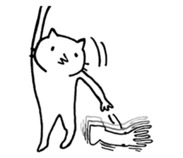 Free time cat sticker #7053285