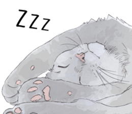 Colored pencil Cat sticker 2 sticker #7053376