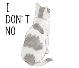 Colored pencil Cat sticker 2 sticker #7053392