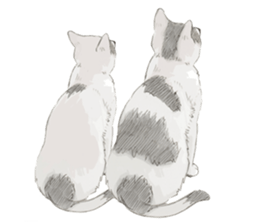 Colored pencil Cat sticker 2 sticker #7053393