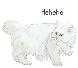 Colored pencil Cat sticker 2 sticker #7053395