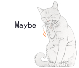 Colored pencil Cat sticker 2 sticker #7053399