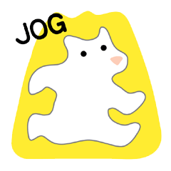 Here comes a white bear(polar bear).