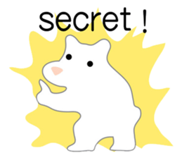 Here comes a white bear(polar bear). sticker #7054012