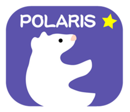 Here comes a white bear(polar bear). sticker #7054020