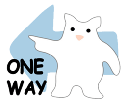 Here comes a white bear(polar bear). sticker #7054024