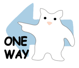 Here comes a white bear(polar bear). sticker #7054024