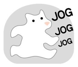 Here comes a white bear(polar bear). sticker #7054028