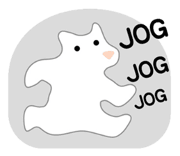 Here comes a white bear(polar bear). sticker #7054028