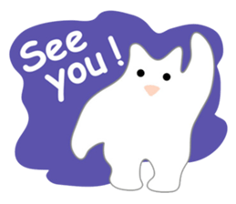 Here comes a white bear(polar bear). sticker #7054036