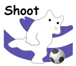 Here comes a white bear(polar bear). sticker #7054038