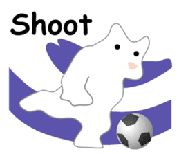 Here comes a white bear(polar bear). sticker #7054038