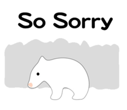 Here comes a white bear(polar bear). sticker #7054040