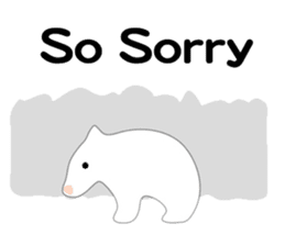 Here comes a white bear(polar bear). sticker #7054040