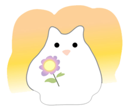 Here comes a white bear(polar bear). sticker #7054046