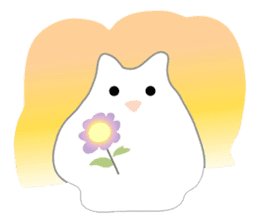 Here comes a white bear(polar bear). sticker #7054046