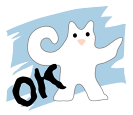 Here comes a white bear(polar bear). sticker #7054060