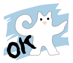 Here comes a white bear(polar bear). sticker #7054060