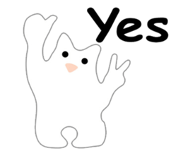 Here comes a white bear(polar bear). sticker #7054064