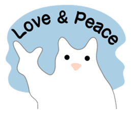 Here comes a white bear(polar bear). sticker #7054066