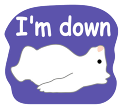 Here comes a white bear(polar bear). sticker #7054070