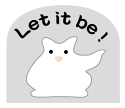 Here comes a white bear(polar bear). sticker #7054072